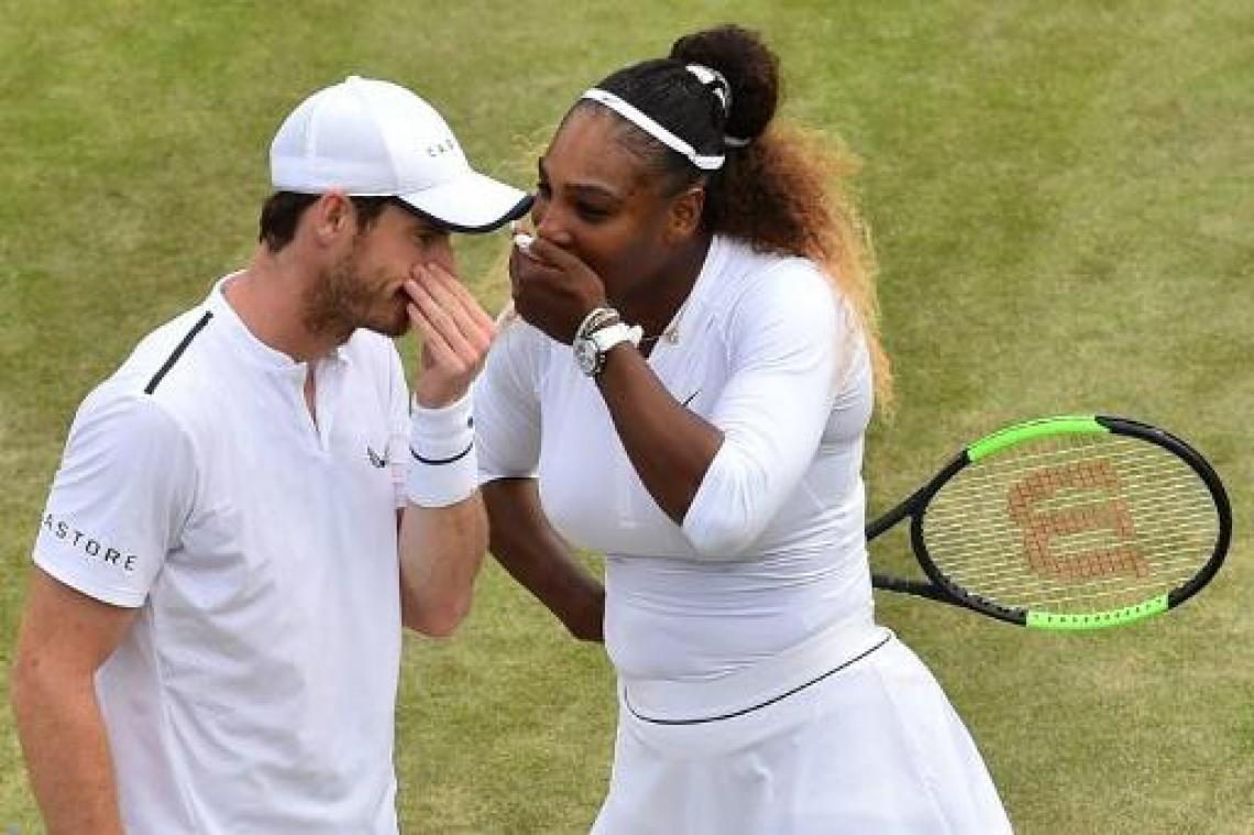 Avontuur van Murray en Serena Williams in gemengd dubbel op Wimbledon is voorbij