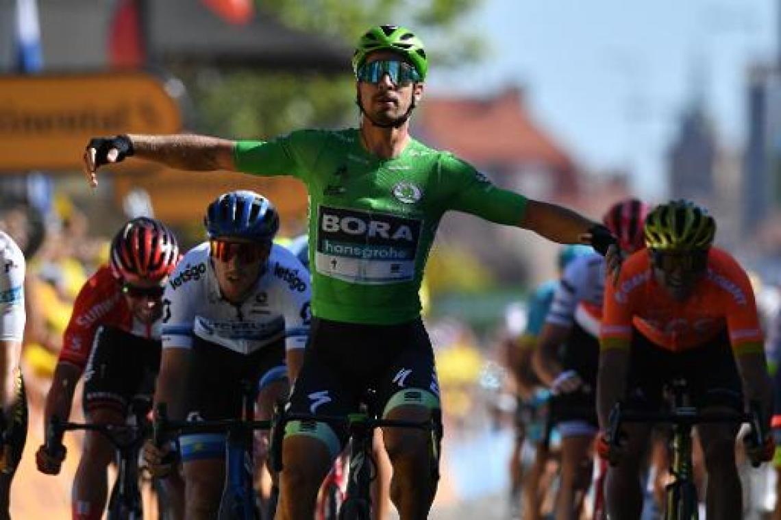 Peter Sagan houdt Wout van Aert van ritzege in Tour de France