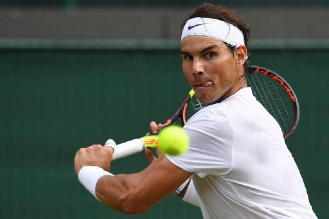 Wimbledon - Rafael Nadal kwalificeert zich als eerste voor de Masters