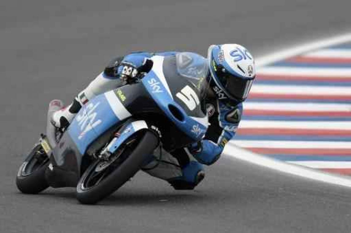 WK snelheid - Italiaan Romano Fenati pakt de bloemen in Moto3, Livio Loi is achtste in Verenigde Staten