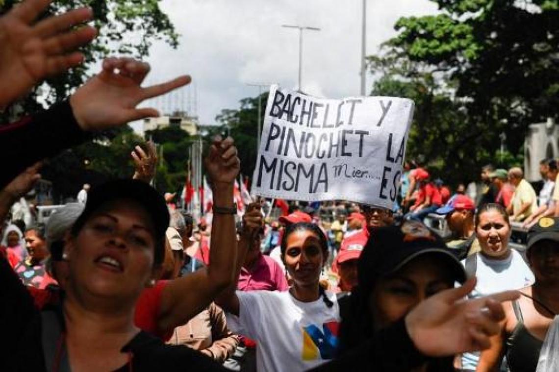 Crisis Venezuela - Duizenden aanhangers van Maduro protesteren tegen rapport van VN-mensenrechtencommissaris