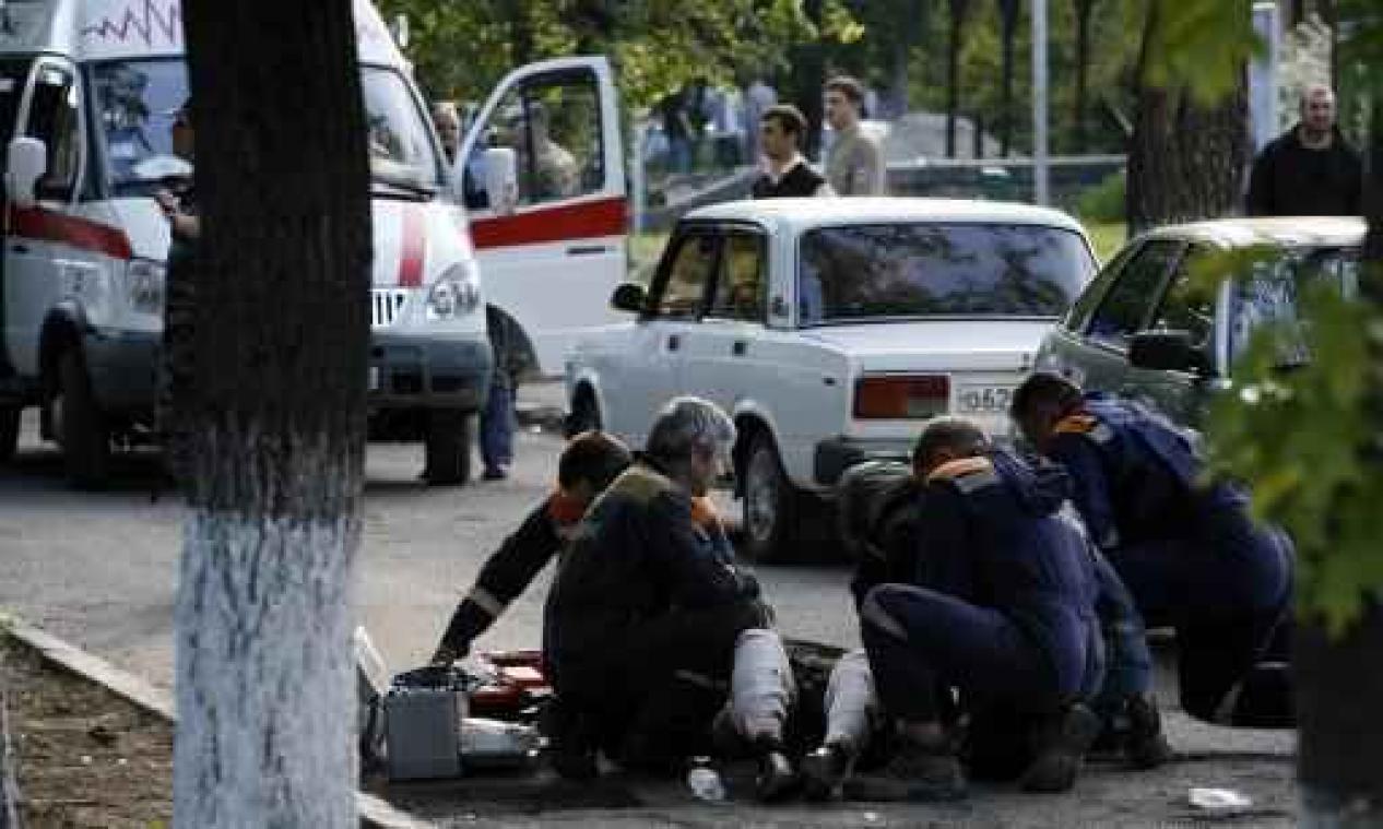 Drie vermoedelijke kamikazes hebben zichzelf opgeblazen in Stavropol
