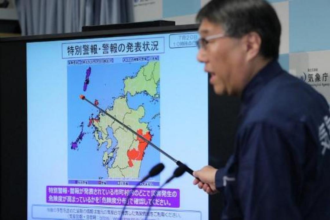 Tienduizenden Japanners geëvacueerd door zware regenval