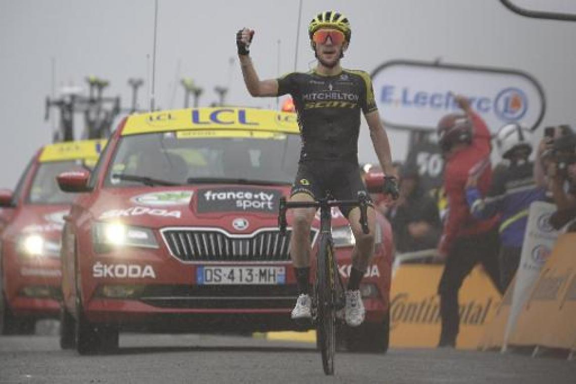 Tour de France - Alaphilippe verliest pluimen maar geen geel, Yates pakt tweede ritwinst