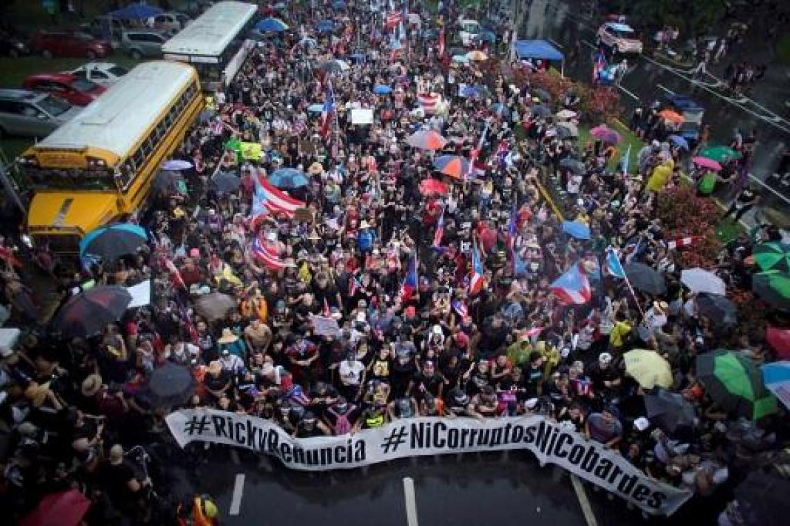 Opnieuw enorme protesten tegen Puerto Ricaanse gouverneur