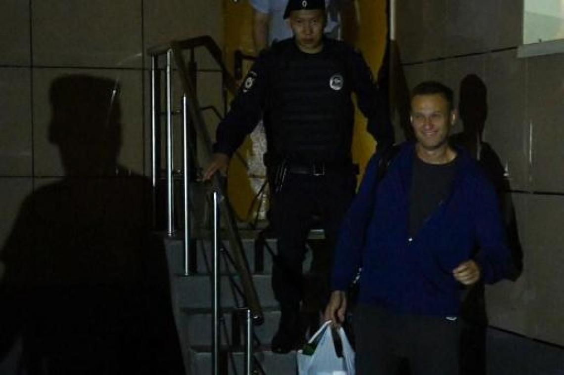 Kremlin-criticus Alexeï Navalny tot 30 dagen cel veroordeeld