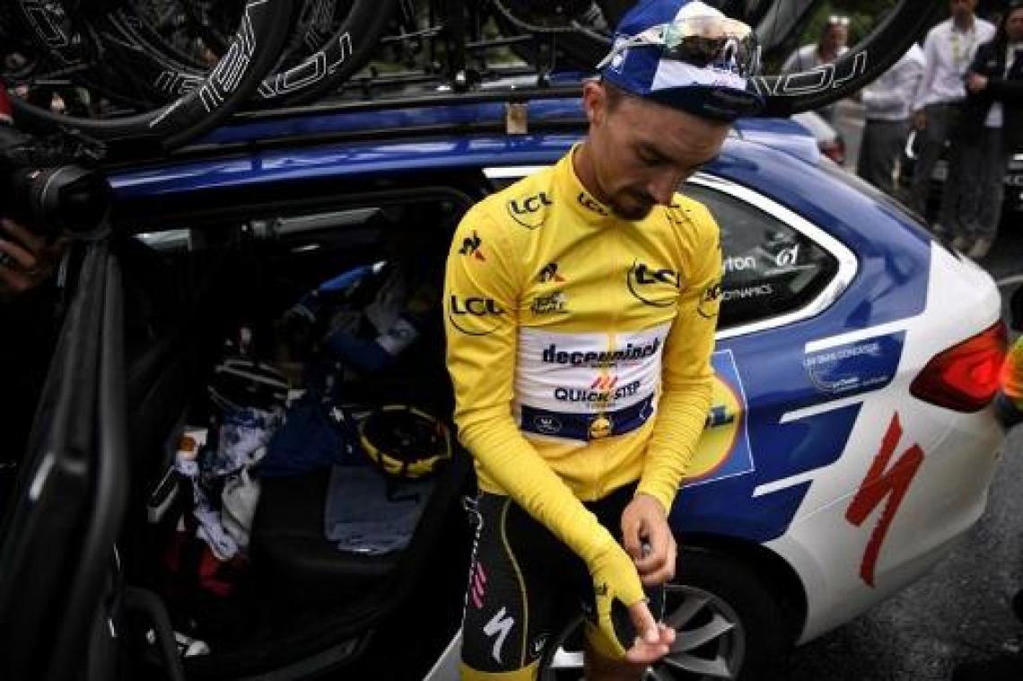 Alaphilippe is leider af na stopgezette 19e rit: "Denk niet dat ik geel nog terugwin"