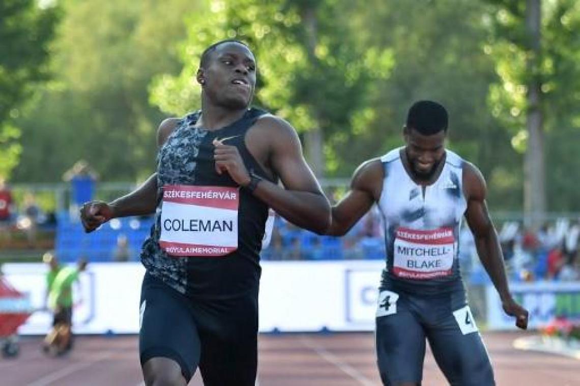 Coleman overvleugelt concurrentie op 100m op Amerikaanse trials