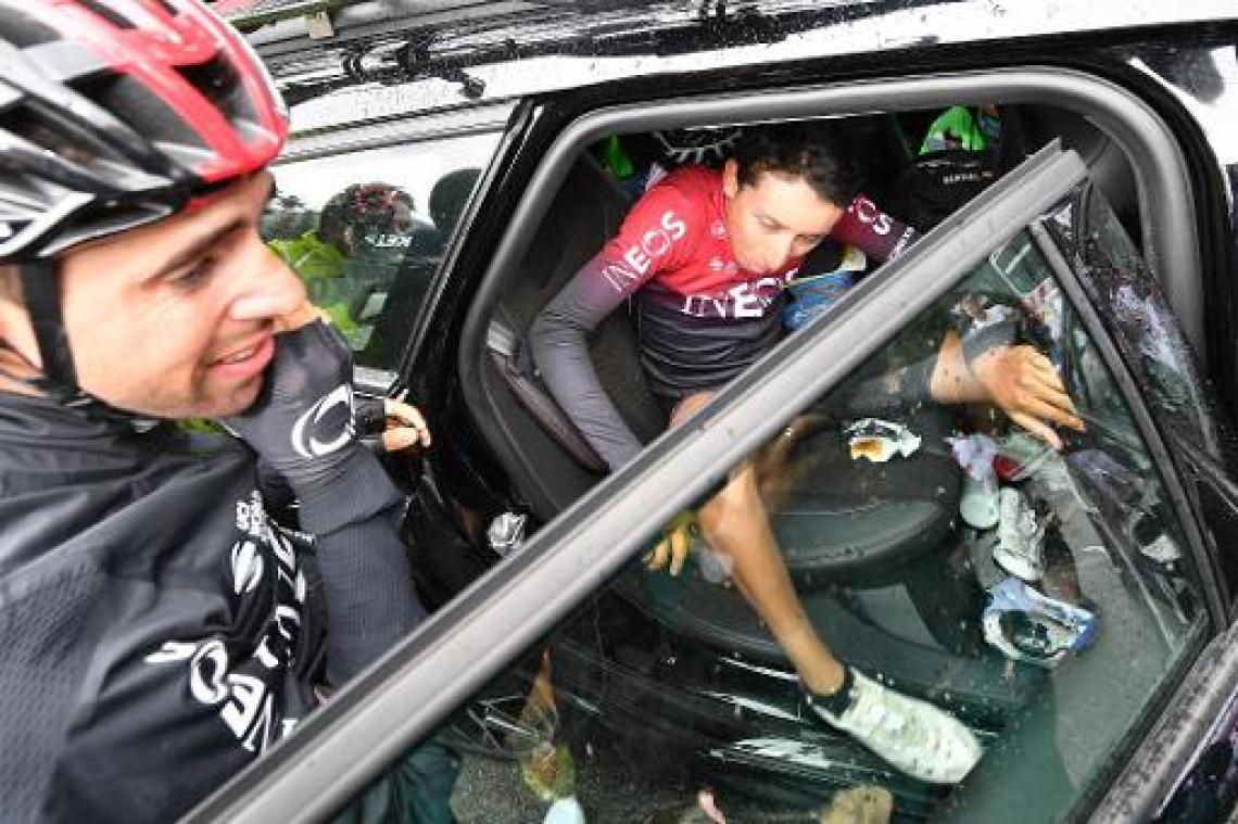 Negentiende etappe krijgt geen winnaar, Bernal in het geel