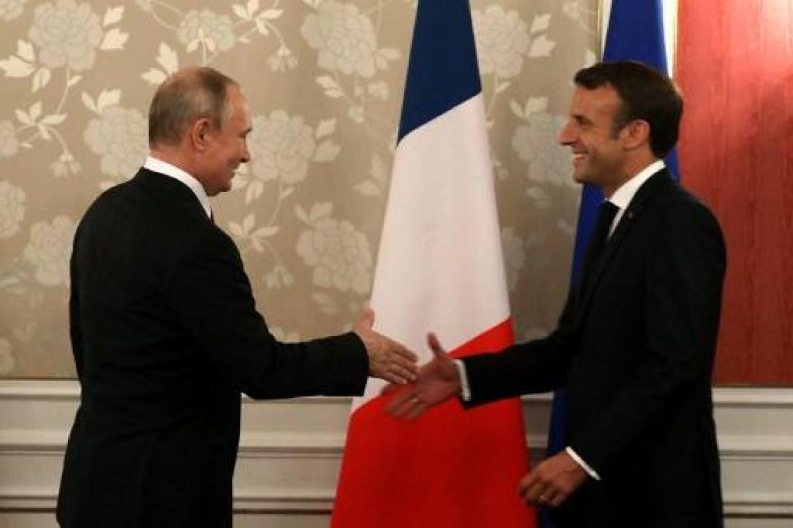 Emmanuel Macron ontvangt Vladimir Poetin op 19 augustus in Fort van Brégançon