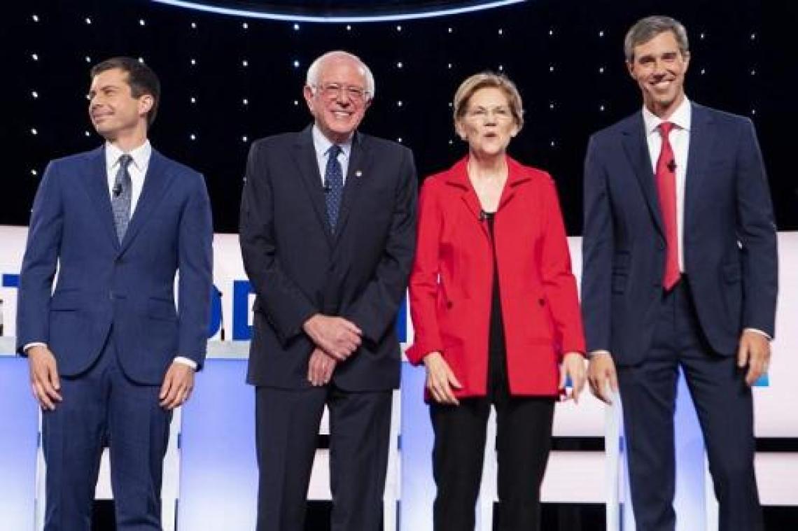 Amerikaanse presidentsverkiezingen in 2020 - Democratische presidentskandidaten botsen over klimaat en gezondheidszorg