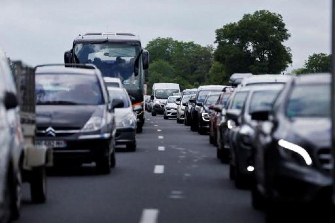 Op piekmoment 720 kilometer file in Frankrijk