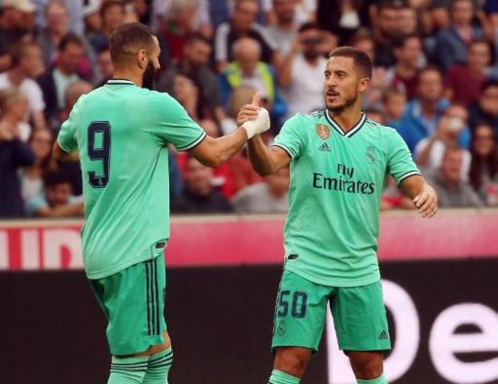 Belgen in het buitenland - Hazard scoort eerste keer voor Real Madrid in oefenduel tegen Salzburg