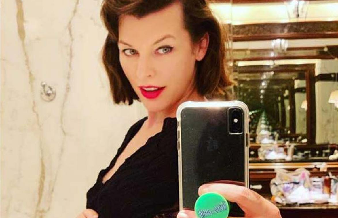 Milla Jovovich (43) zwanger van derde kindje