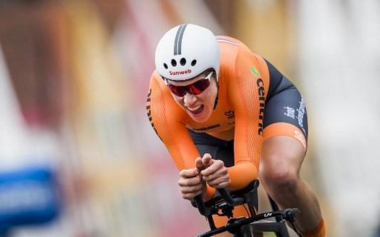 Nederlandse Van Dijk verovert 4e tijdritgoud op rij op EK wielrennen