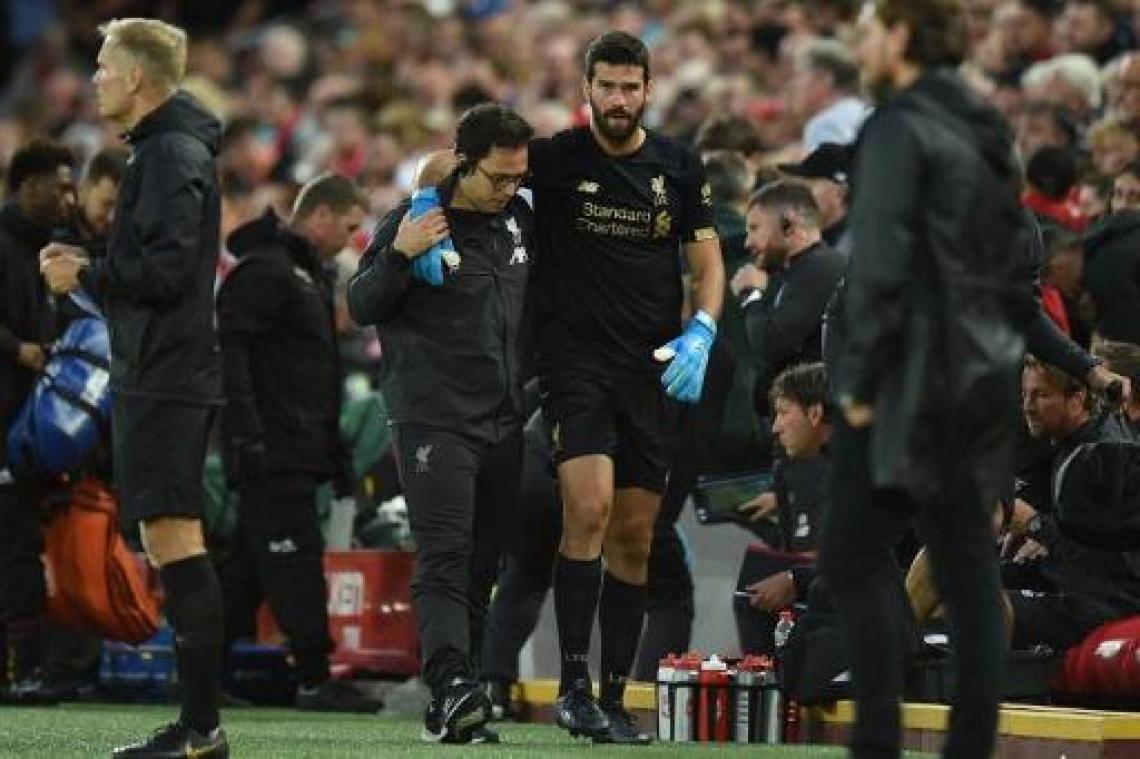 Premier League - Liverpool ziet doelman Alisson Becker uitvallen met kuitblessure