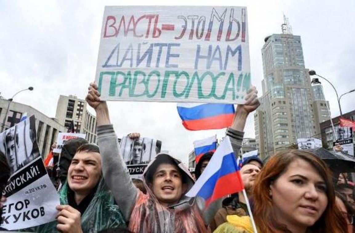 Tienduizenden betogen opnieuw in Moskou