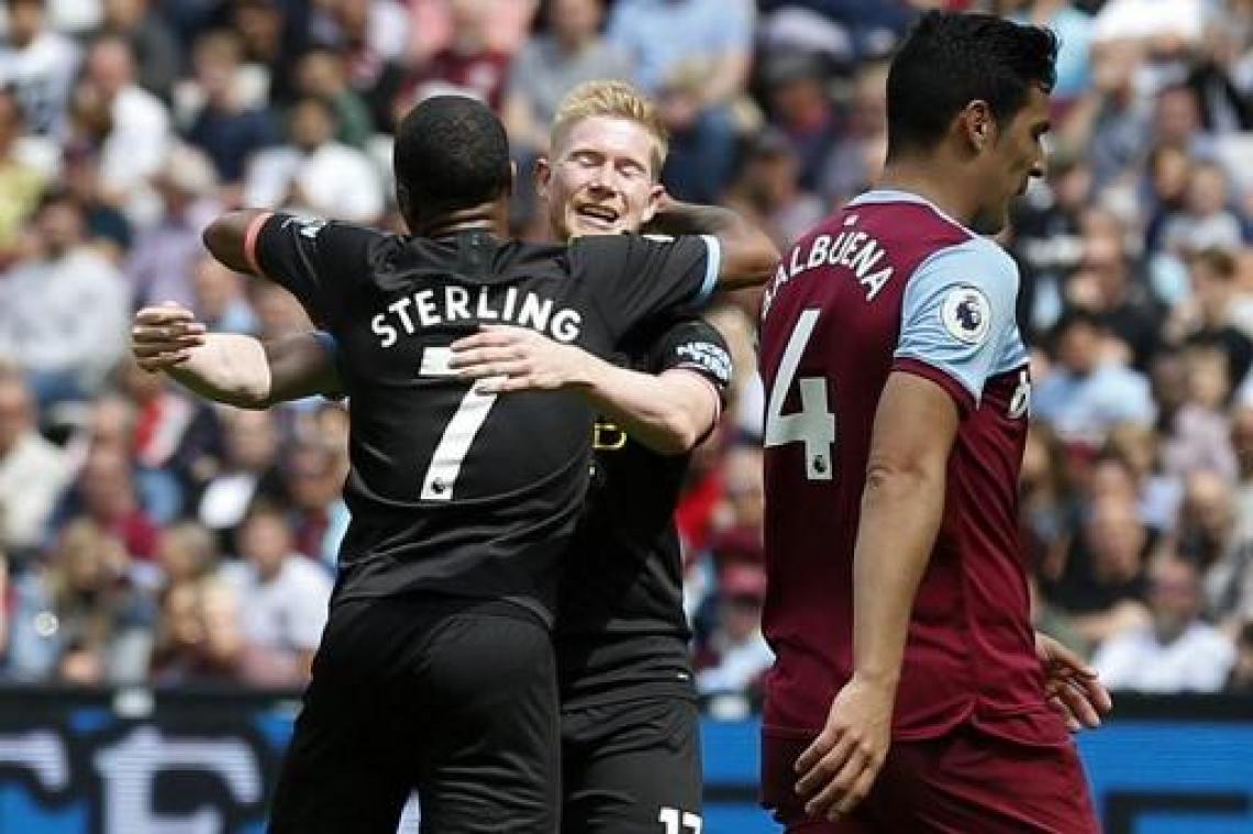 De Bruyne en Manchester City openen seizoen met forfaitscore tegen West Ham
