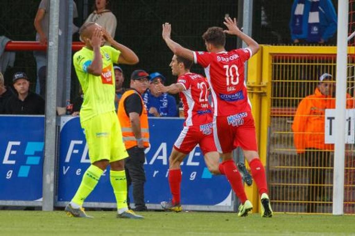 Jupiler Pro League - Moeskroen dient Gent eerste seizoensnederlaag toe en komt op gedeelde tweede plaats