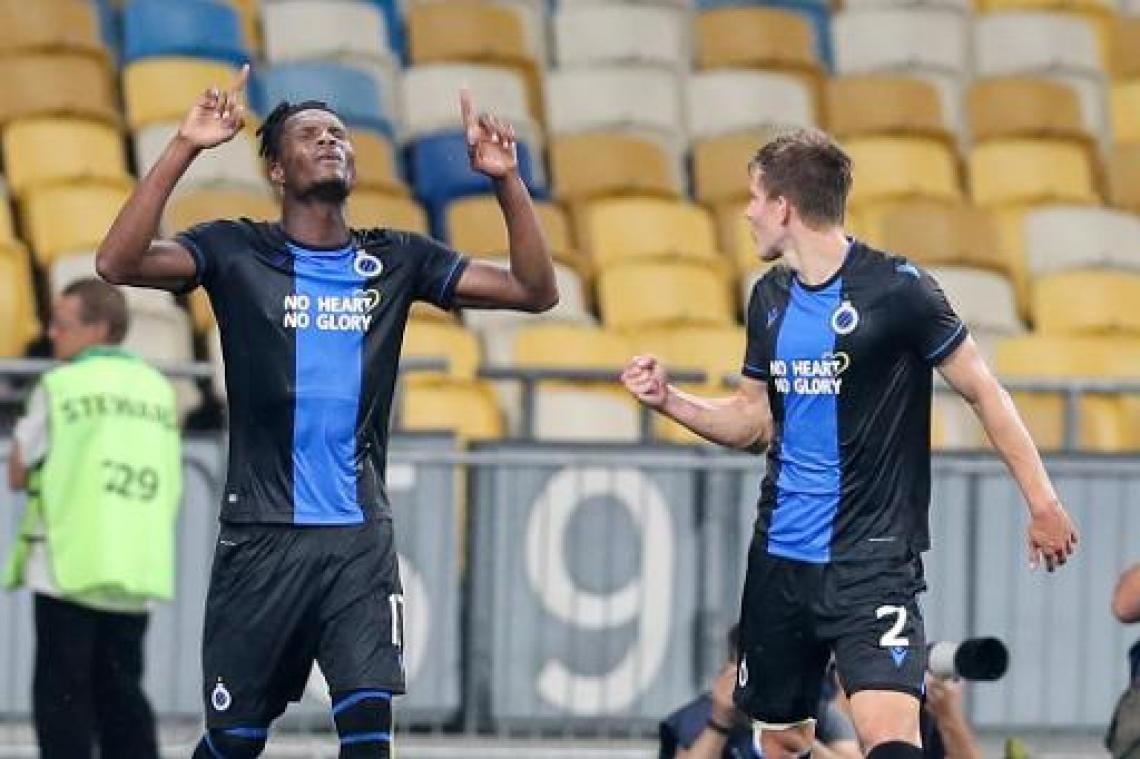 Champions League - Club Brugge plaatst zich via 3-3 gelijkspel in Kiev voor play-offronde