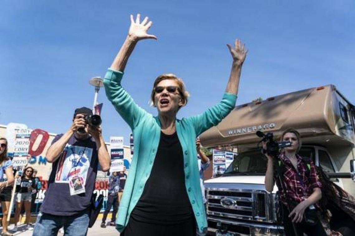 PRÉSIDENTIELLE AMÉRICAINE - Primaire démocrate: la sénatrice américaine Warren derrière le favori Biden