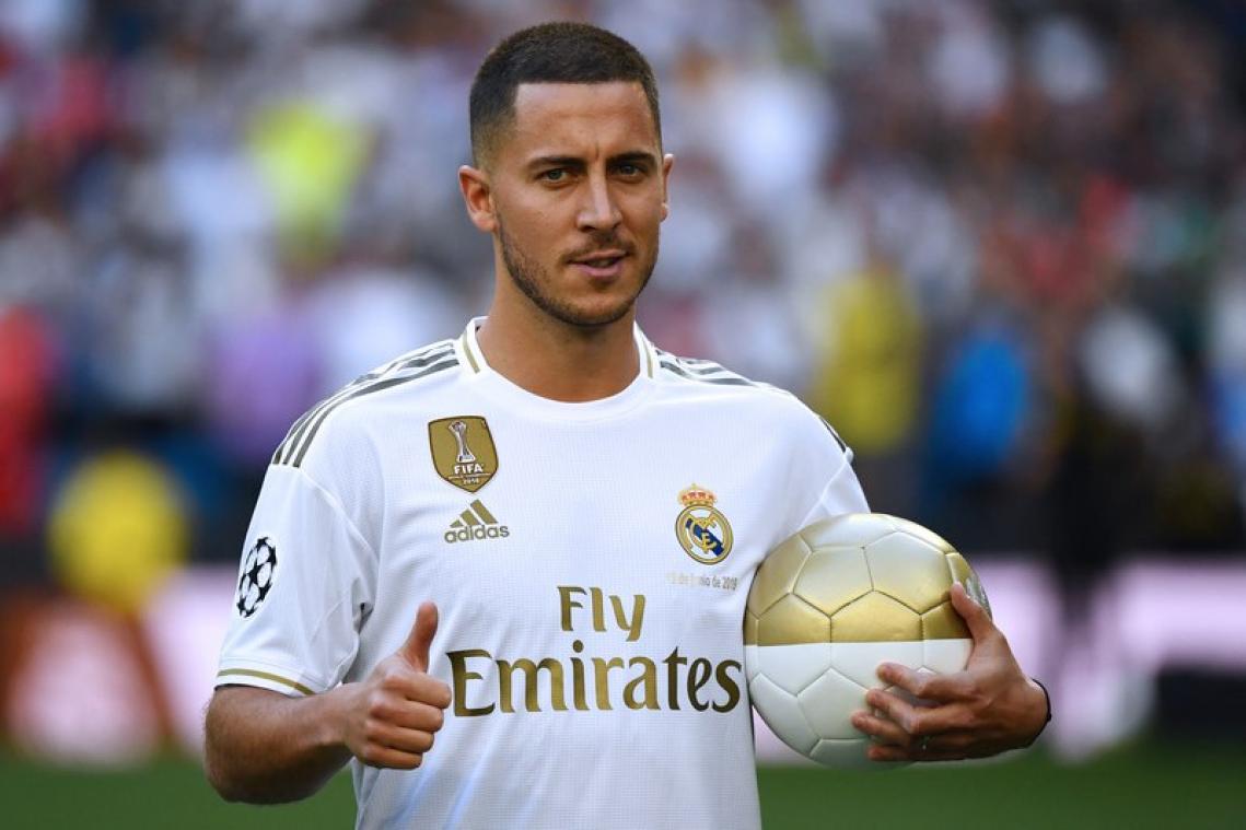 Eerste match Eden Hazard bij Real Madrid op groot scherm aan het Atomium te volgen