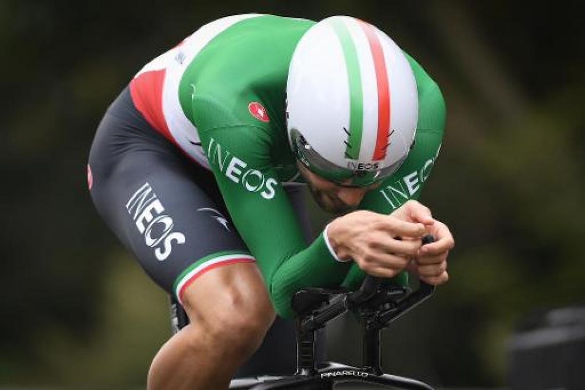 Filippo Ganna wint individuele tijdrit in BinckBank Tour