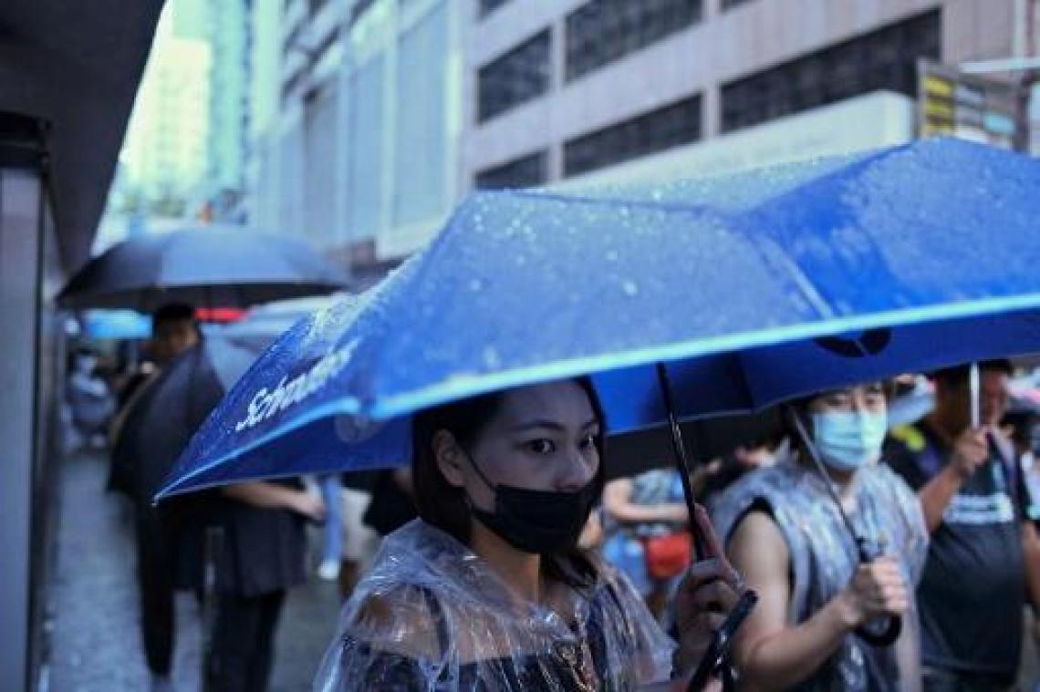 Honderdduizenden betogers in Hongkong