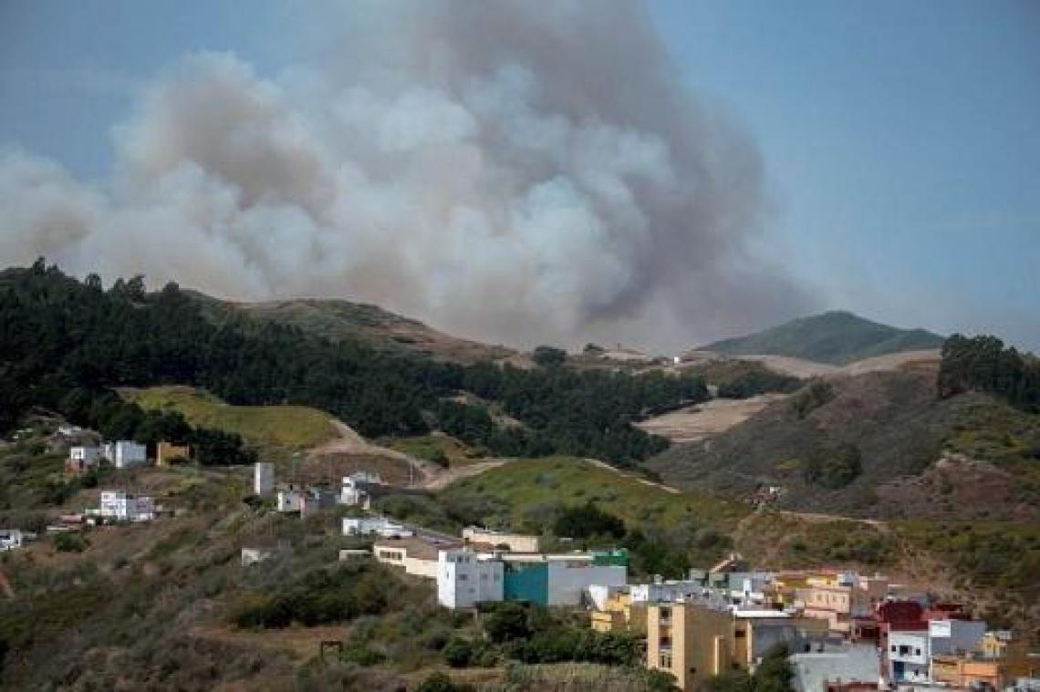 Ruim 4.000 mensen geëvacueerd voor bosbrand op Gran Canaria
