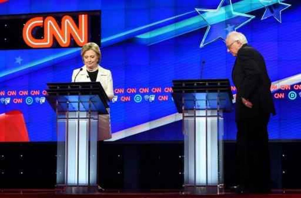 Heftig debat tussen Clinton en Sanders voor voorverkiezingen New York