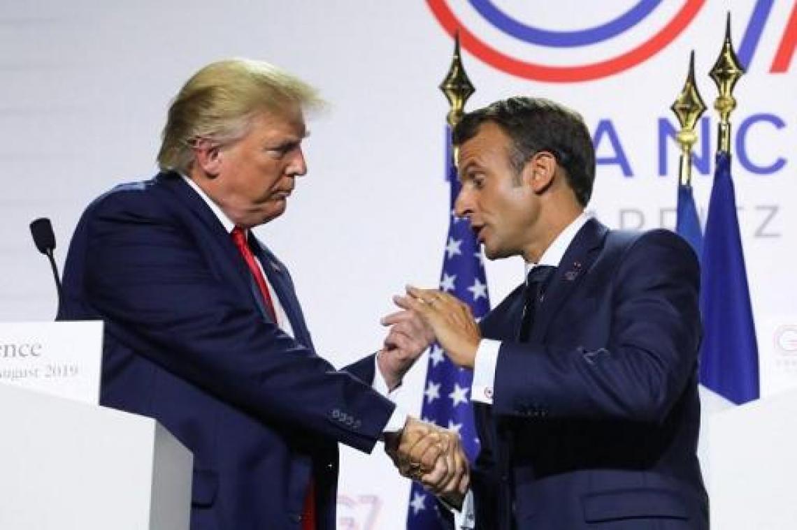 Macron en Trump ontzenuwen geschil over belasting techgiganten