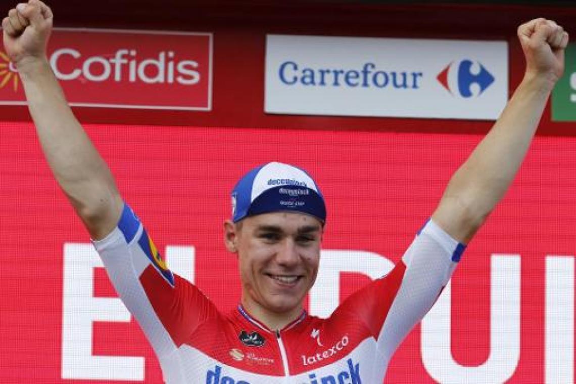 Jakobsen heeft 1e zege in grote ronde beet: "Wist zelf niet dat ik gewonnen had"