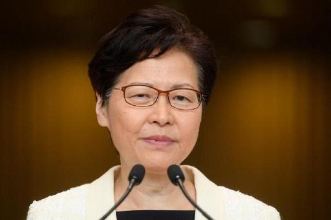 Regeringsleider Carrie Lam ontkent dat ze wil opstappen