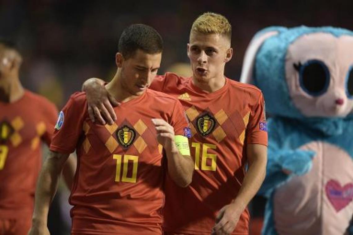Eden en Thorgan Hazard zijn out voor tweeluik San Marino/Schotland