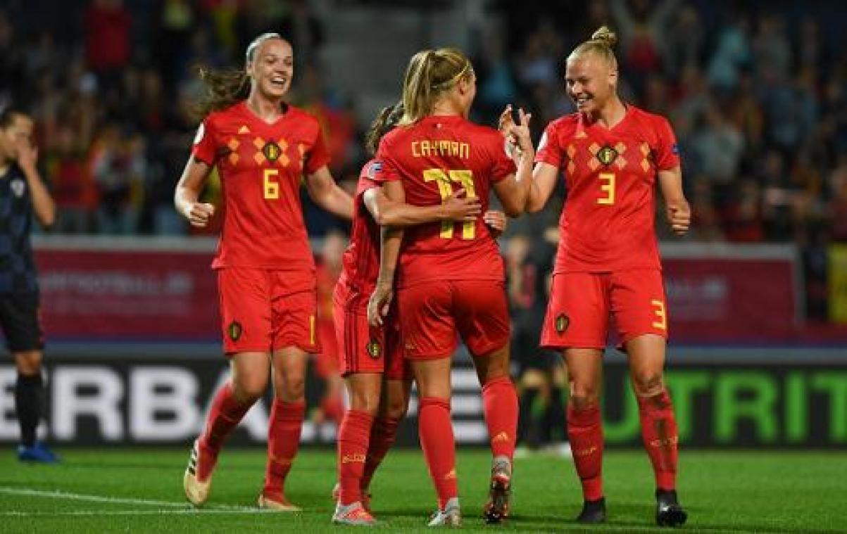 Kwal. EK voetbal (v) - Red Flames zetten campagne in met monsterzege tegen Kroatië