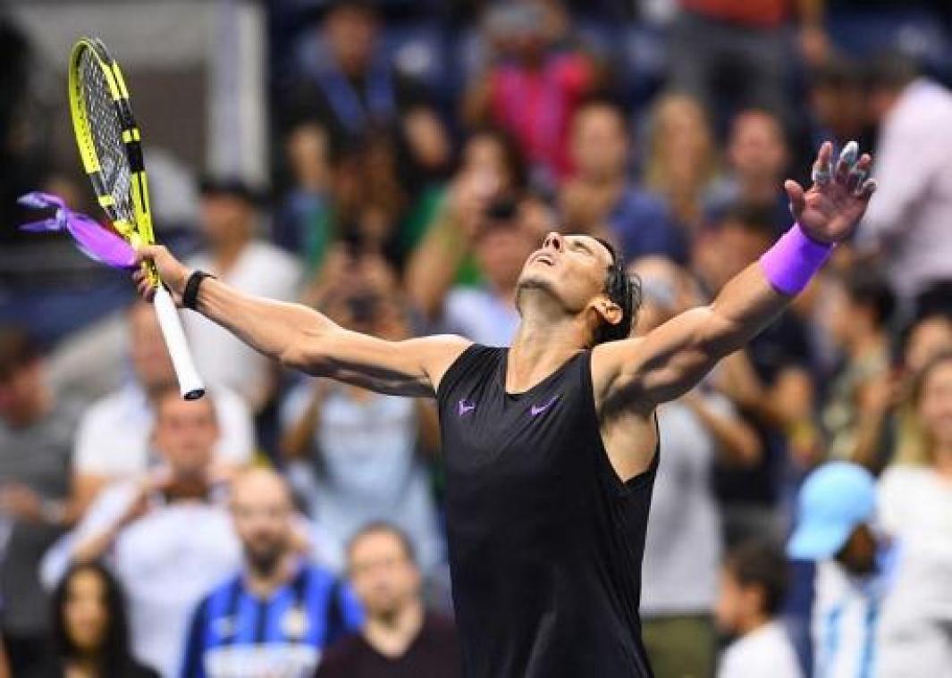 Rafael Nadal voor de achtste keer naar halve finales van US Open
