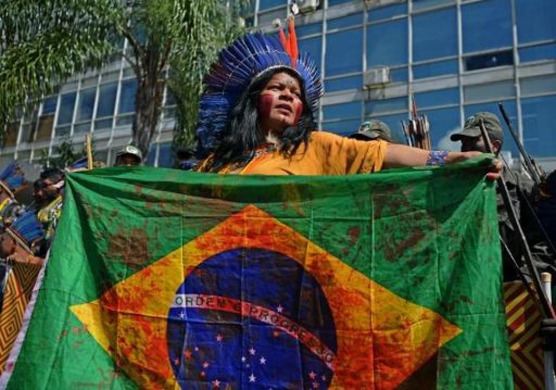 Extinction Rebellion eist bekladding van Braziliaanse ambassade op