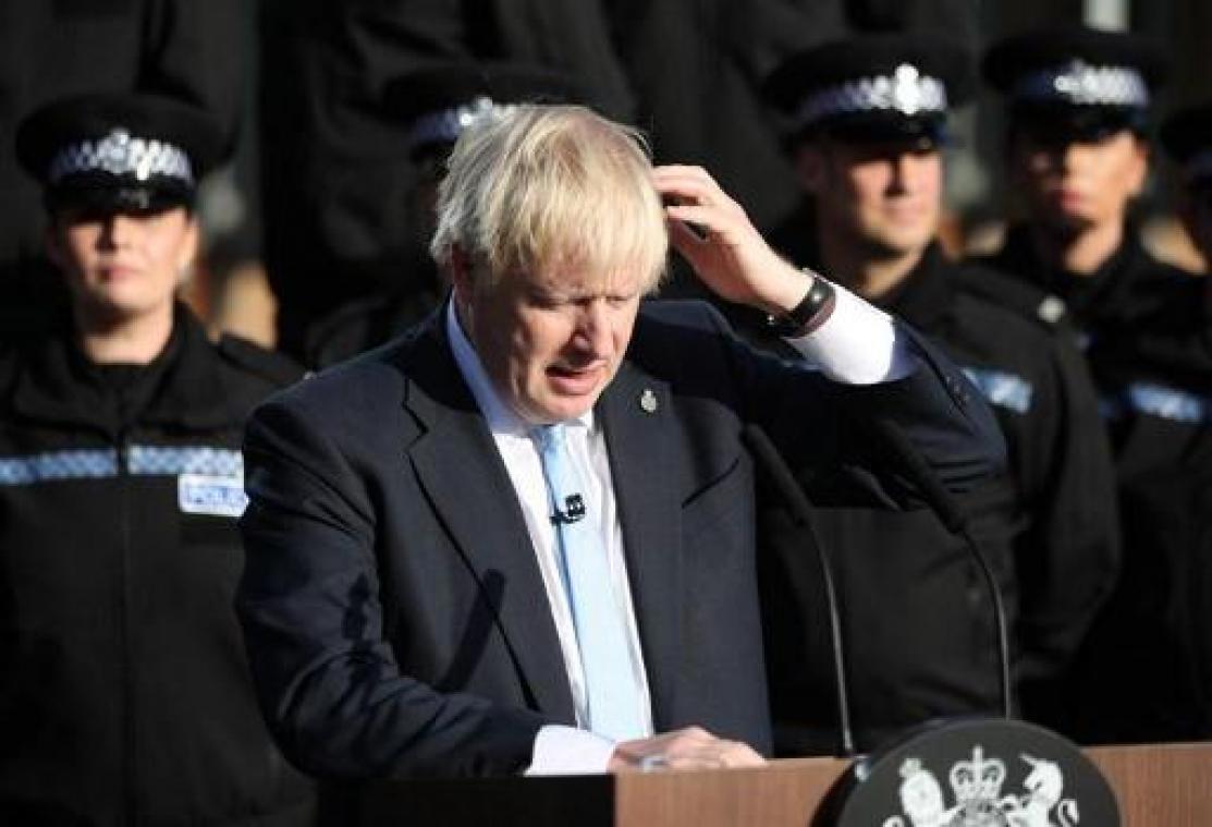Brexit - Johnson beschuldigd van "politieke stunt" bij politiespeech