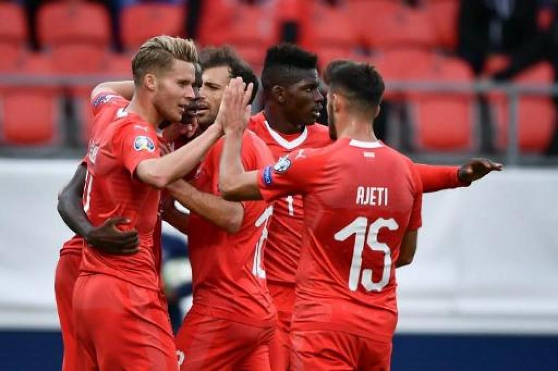 Kwal. EK 2020 - Zwitserland heeft geen moeite met Gibraltar, Denemarken laat punten liggen in Georgië