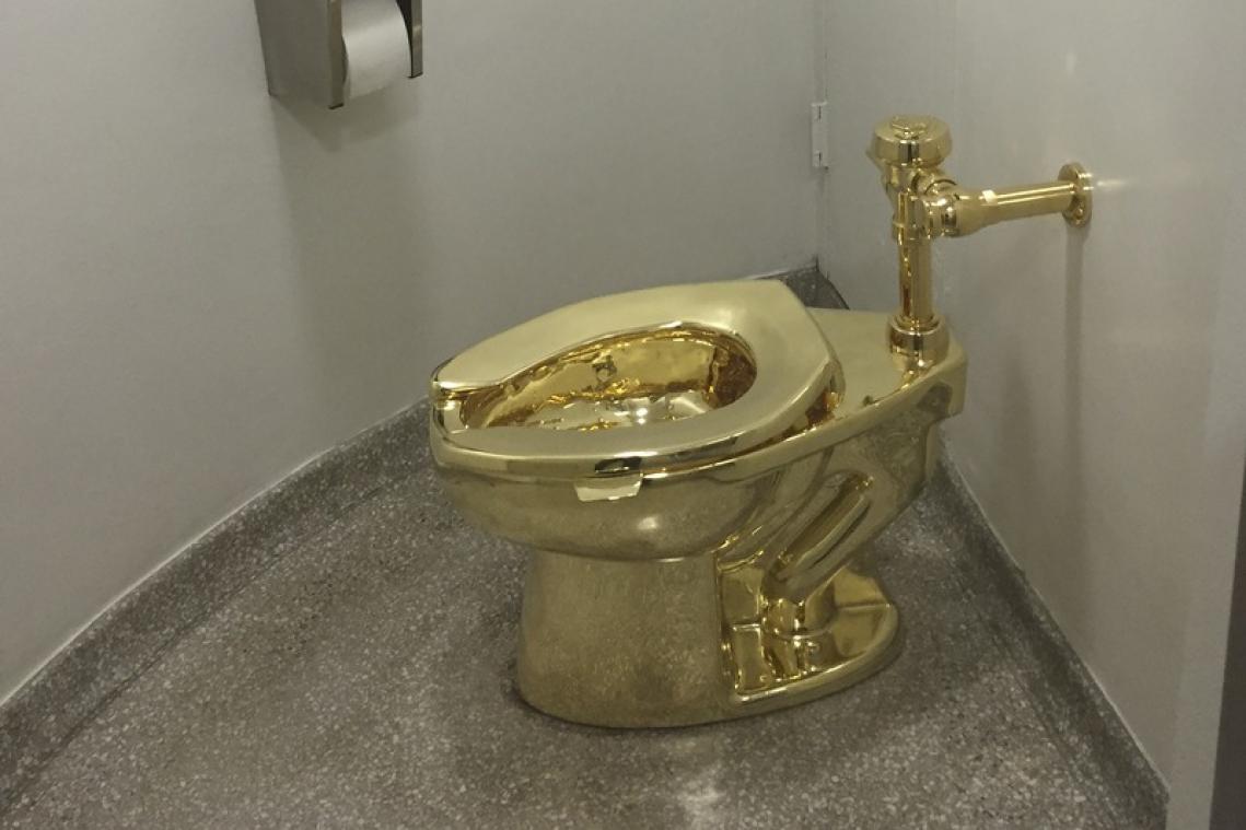 Gouden wc-pot werd uit paleis van Churchill gestolen