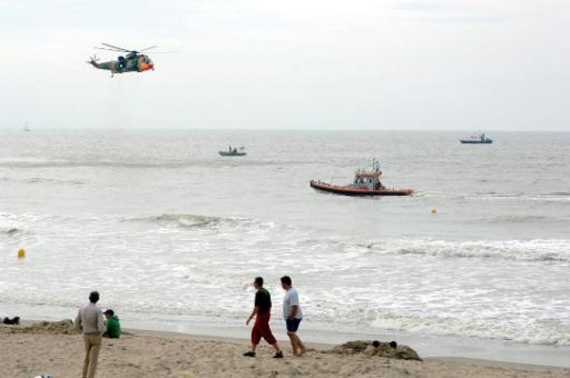 Grote zoekactie naar twee duikers aan Belgische kust
