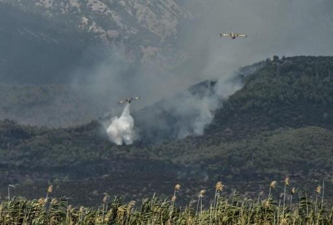 Grote bosbrand nabij Athene