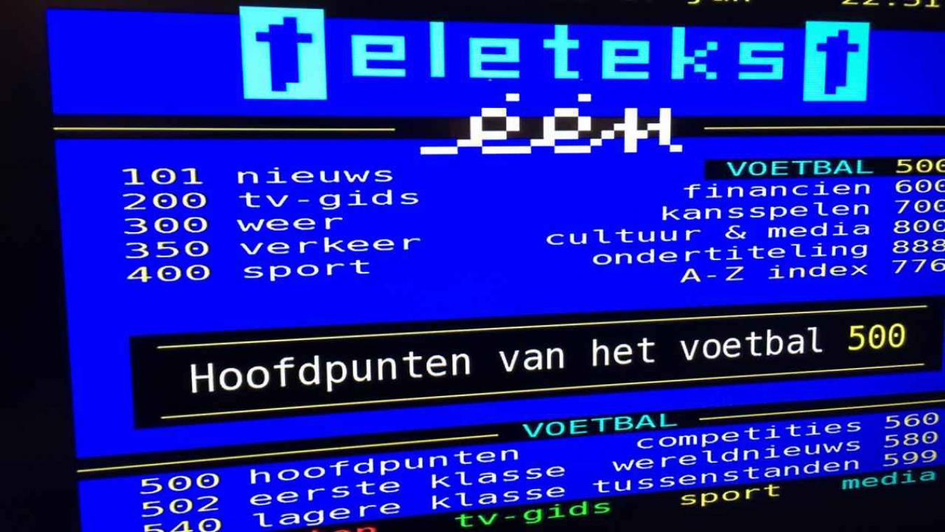 VRT stopt na meer dan drie decennia met teletekst