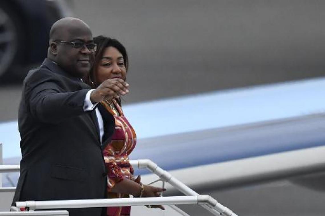 Congolese president Tshisekedi aangekomen in België