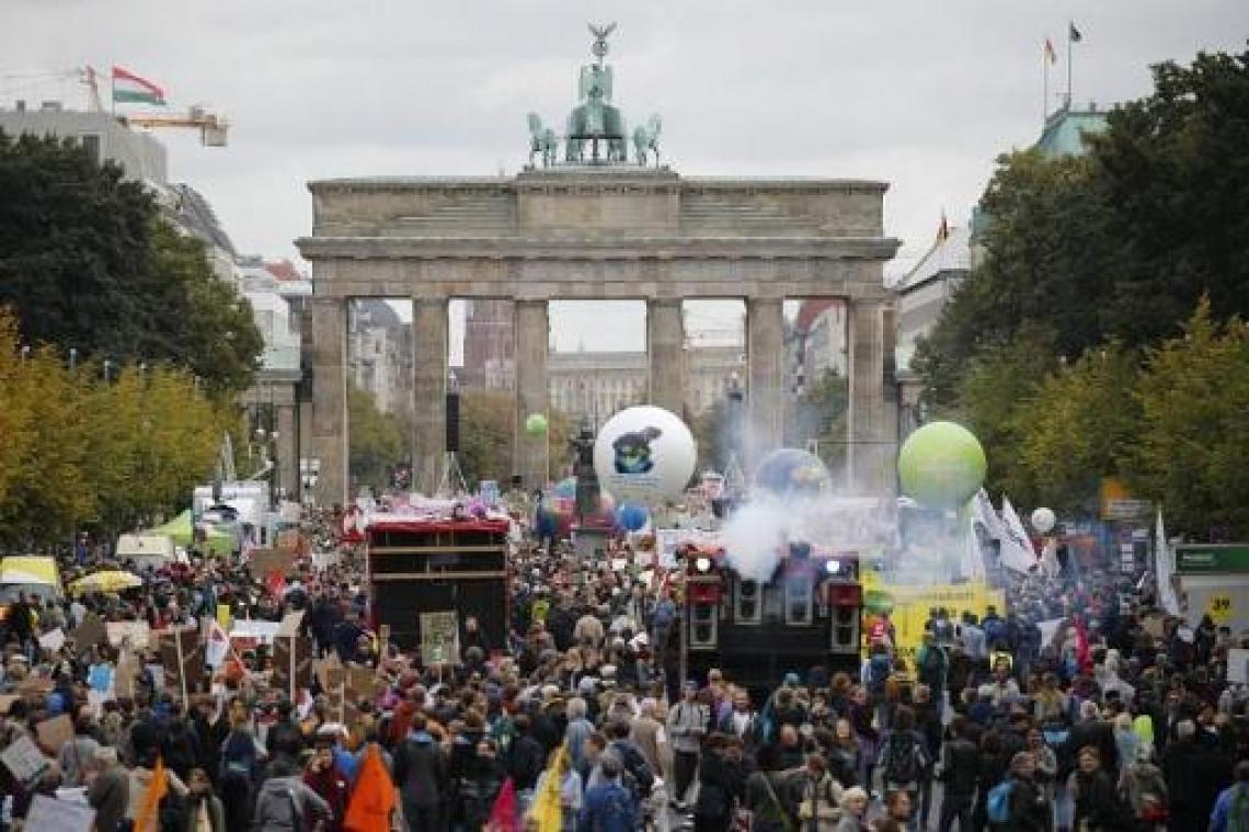 Duitse manifestaties op gang terwijl regering klimaatakkoord zoekt