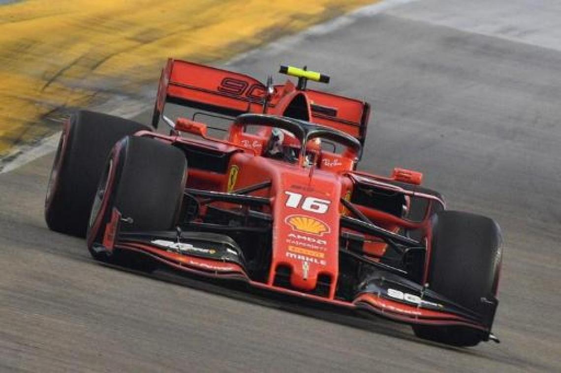 Charles Leclerc (Ferrari) is snelste in derde oefenritten