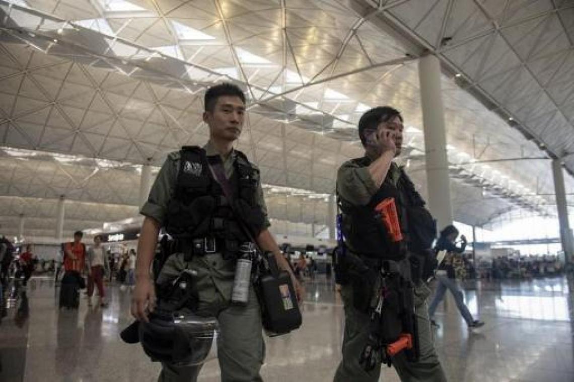 Verbinding Hongkong luchthaven verstoord