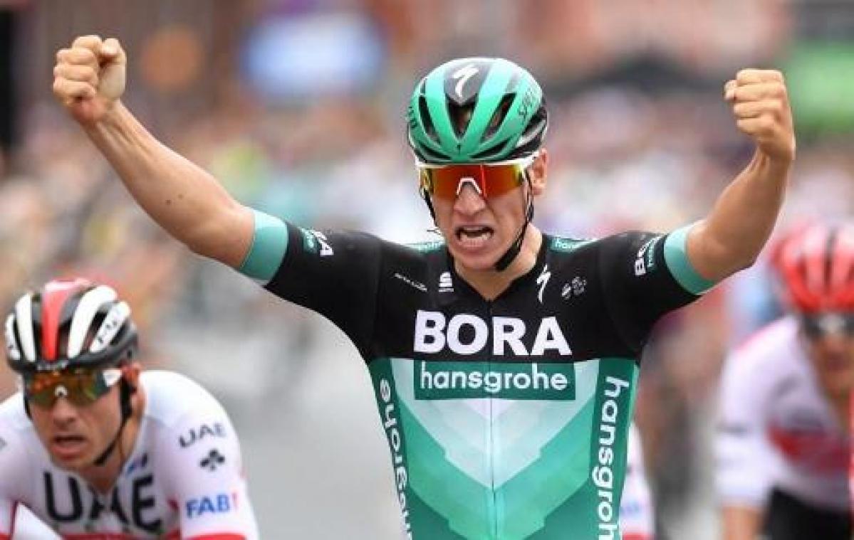 Gooikse Pijl - Pascal Ackermann dankt Peter Sagan voor zege