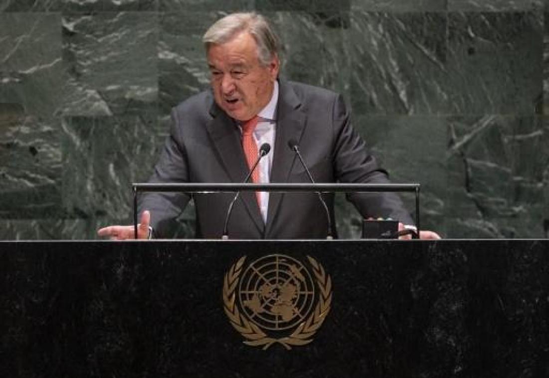Guterres opent Algemene Vergadering van de Verenigde Naties