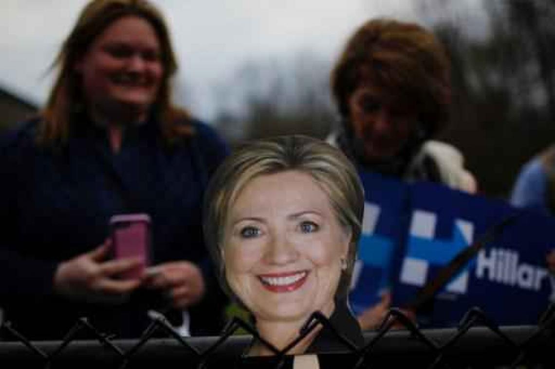 Race Witte Huis - Hillary Clinton maakt favorietenrol waar bij voorverkiezing New York